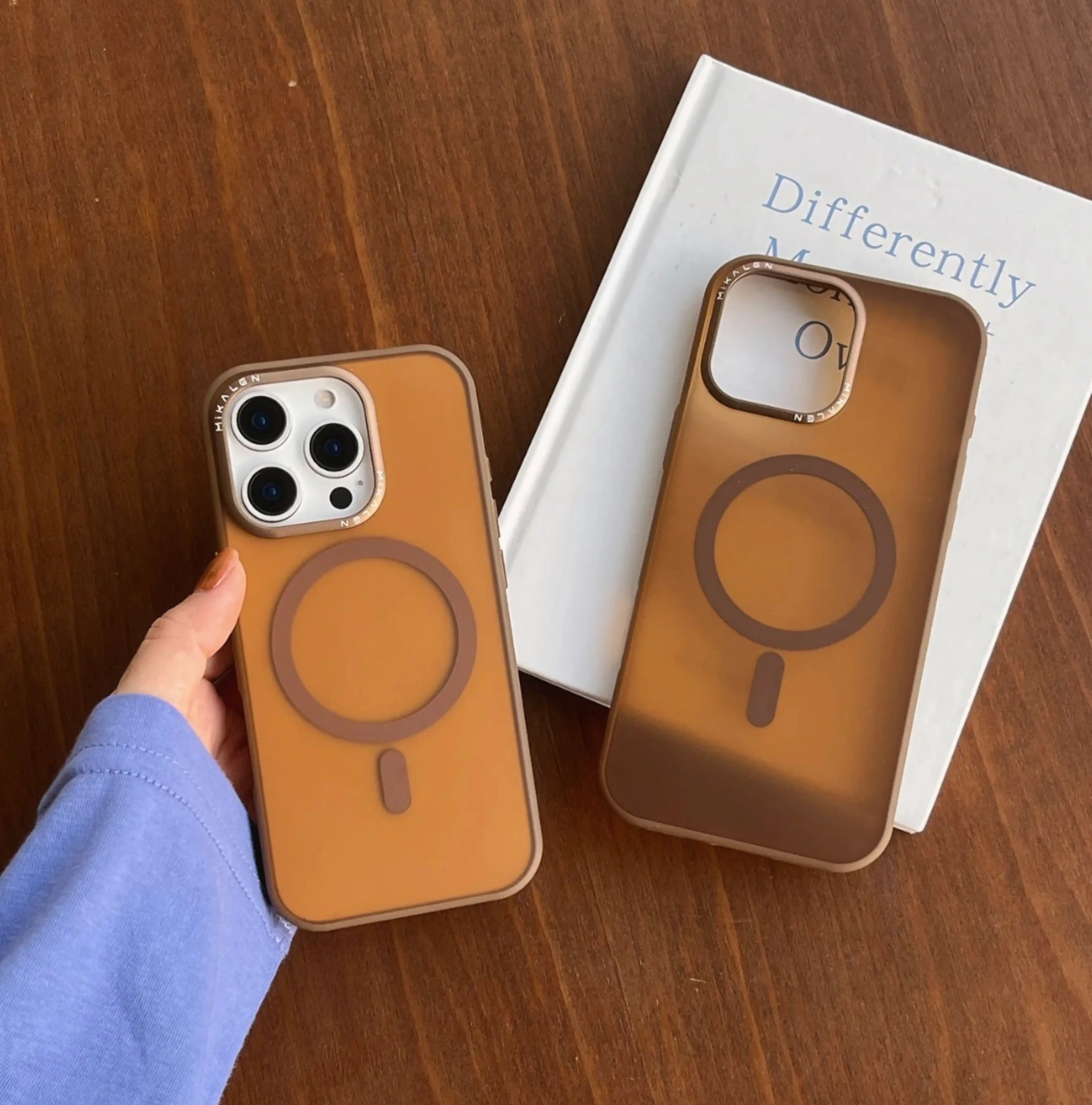 Magsafe Silicon Frosted Case for iPhone (Dessert Titanium)