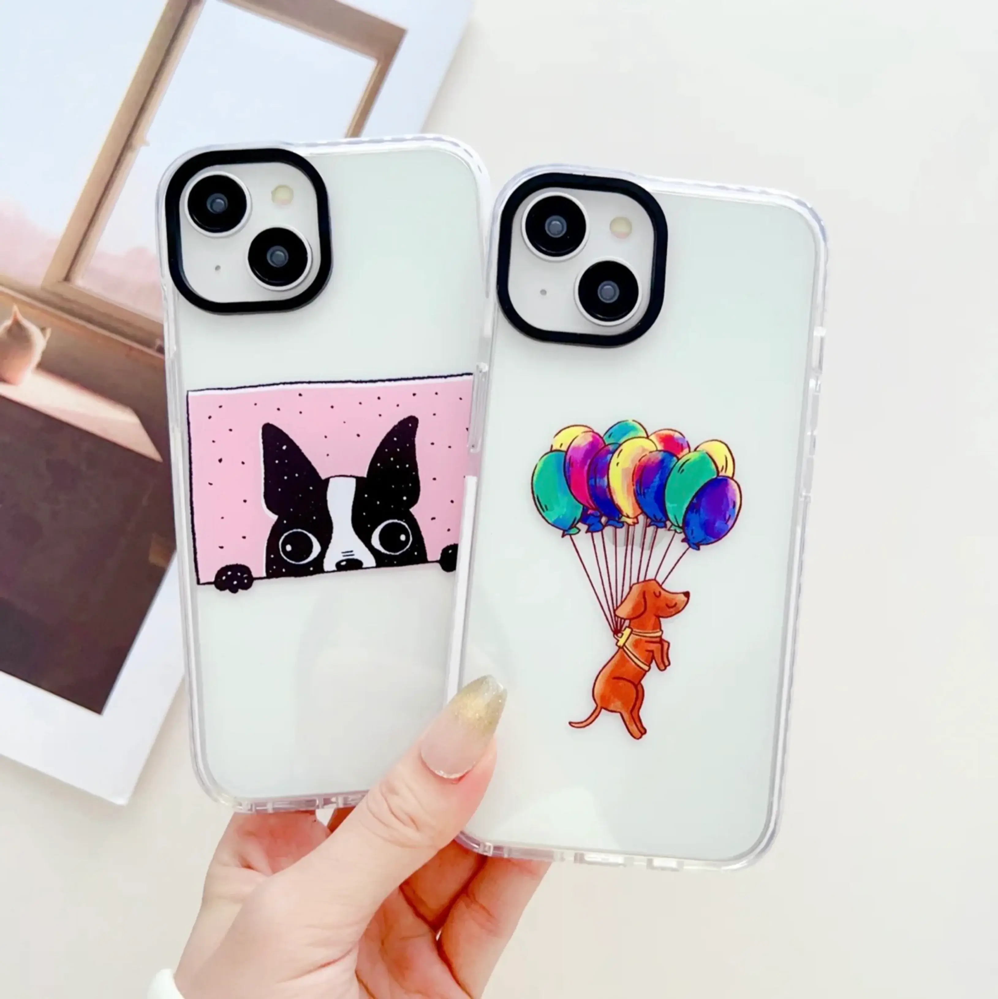 Peeping Dog Designer Impact Proof Silicon Phone Case for iPhone