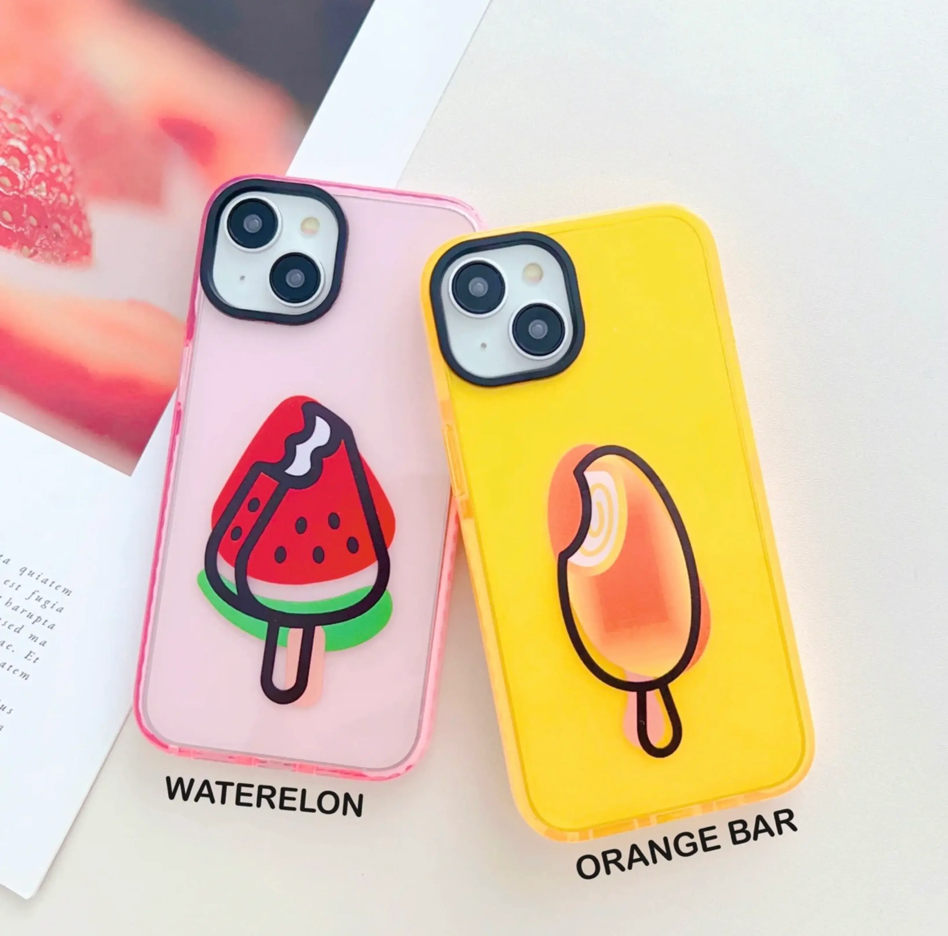 Fruit Punch Designer Impact Proof Silicon Phone Case for iPhone