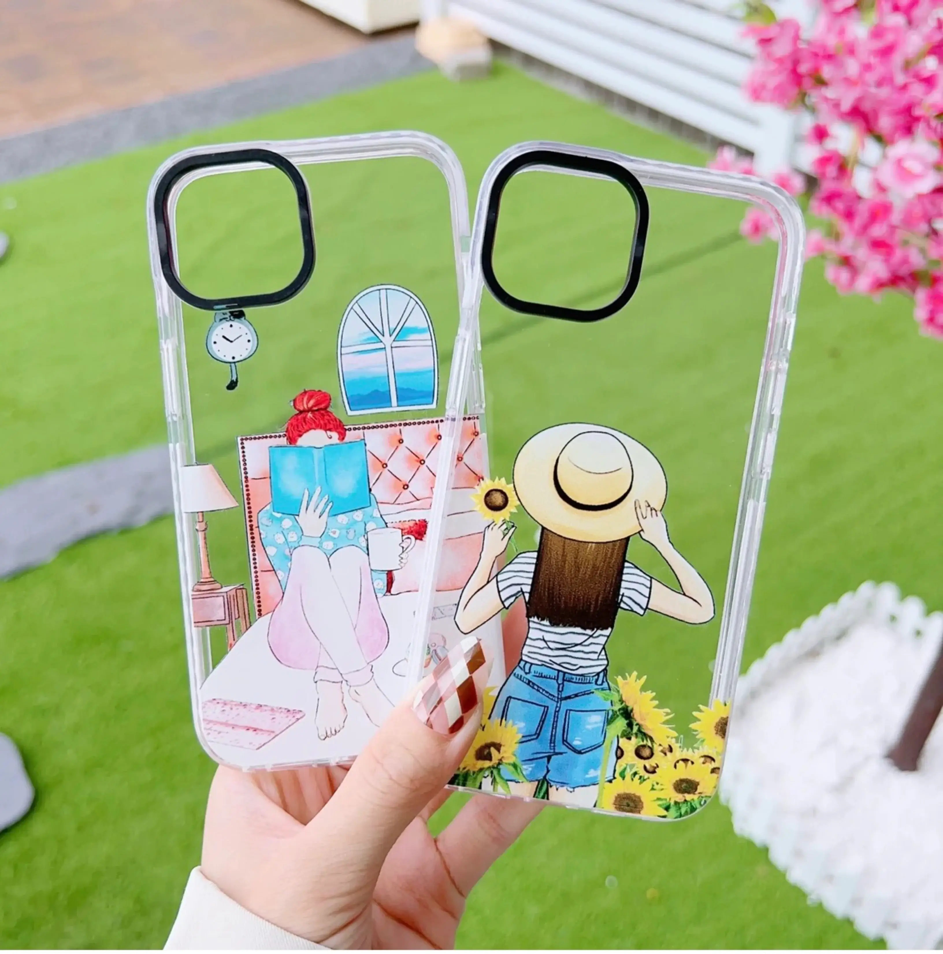 iPhone Impact Proof Silicon Case (Two Types Of Girls )