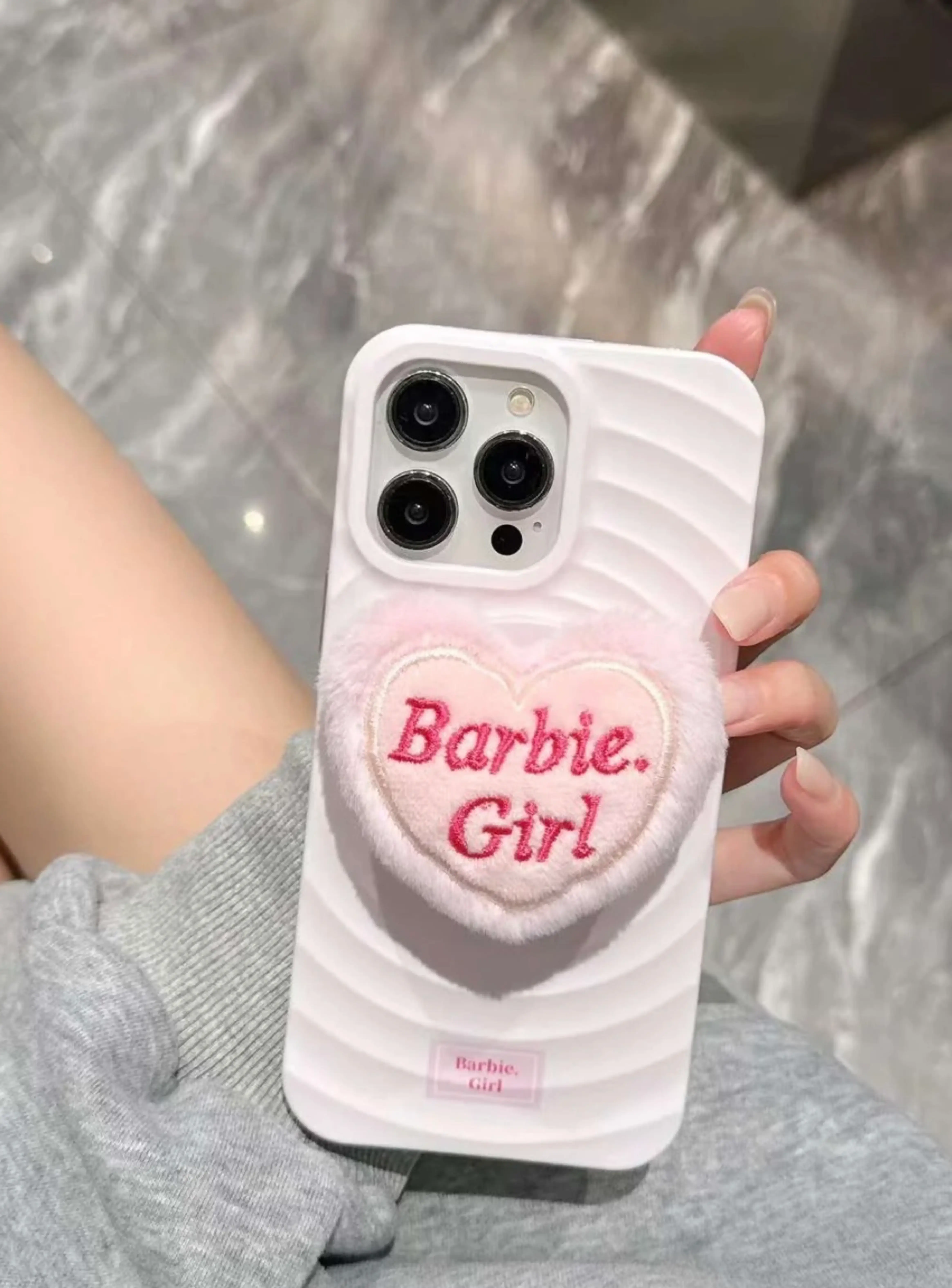 Baby Girl Plush Holder iPhone Case
