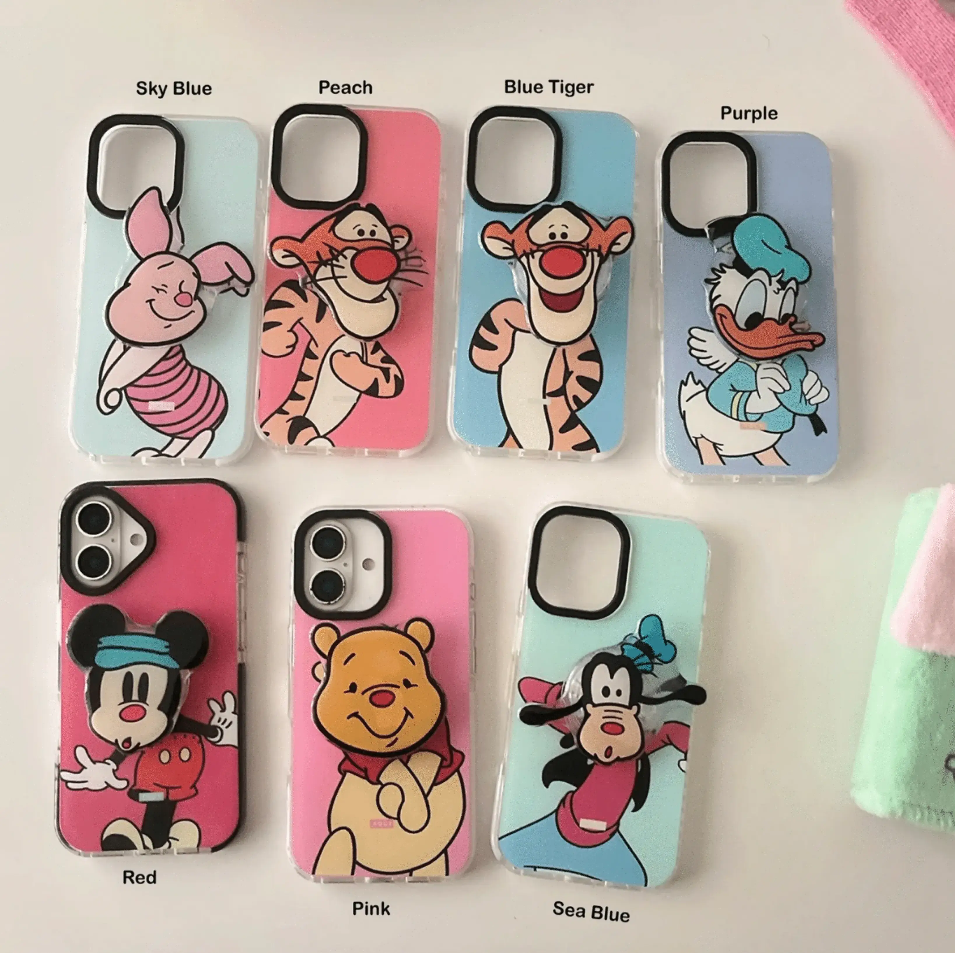 Cute Cartoon Impact Proof Silicon Case For iPhone With Cartoon Holder