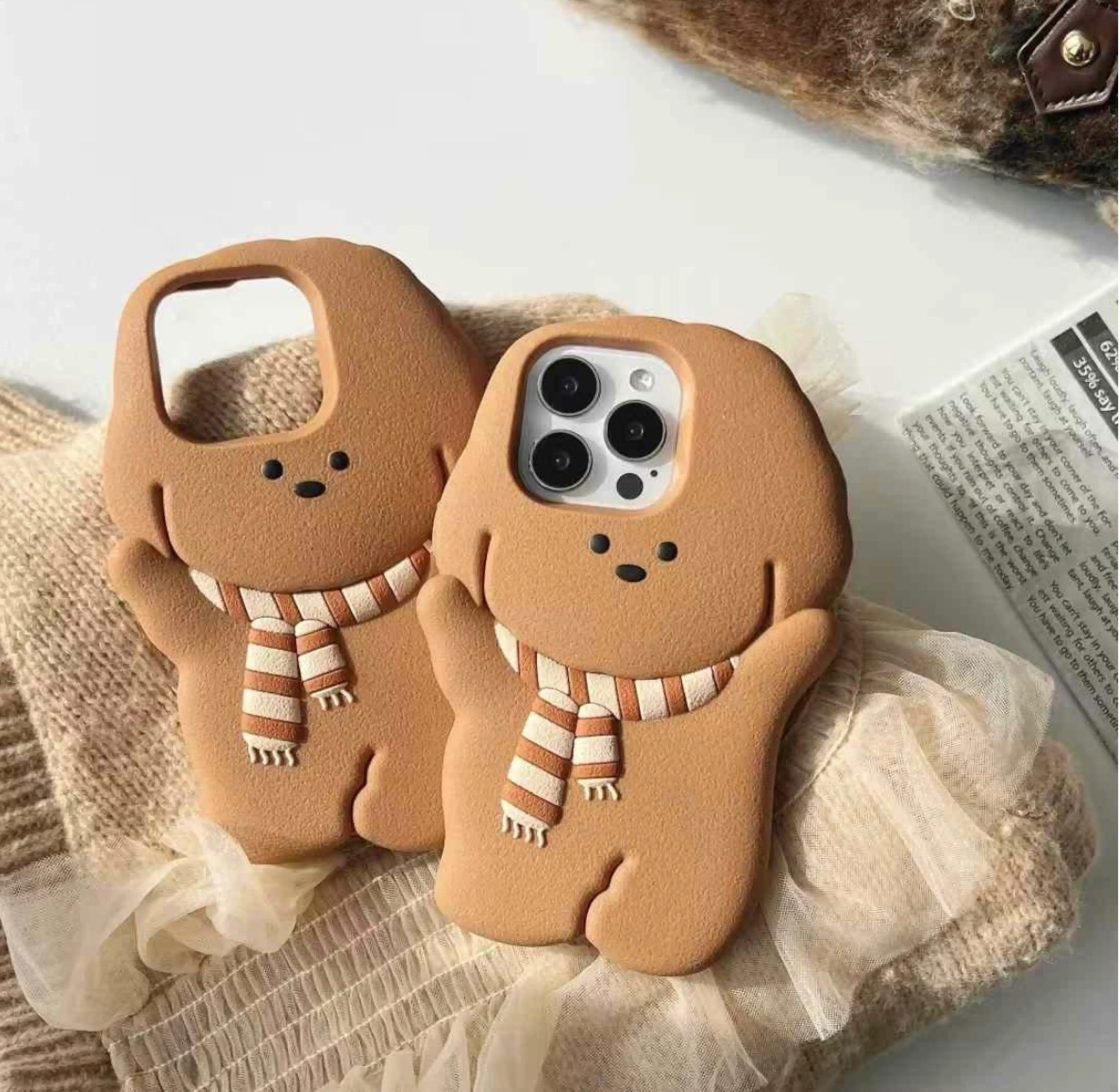Baby Bear Plush Silicon Case for iPhone