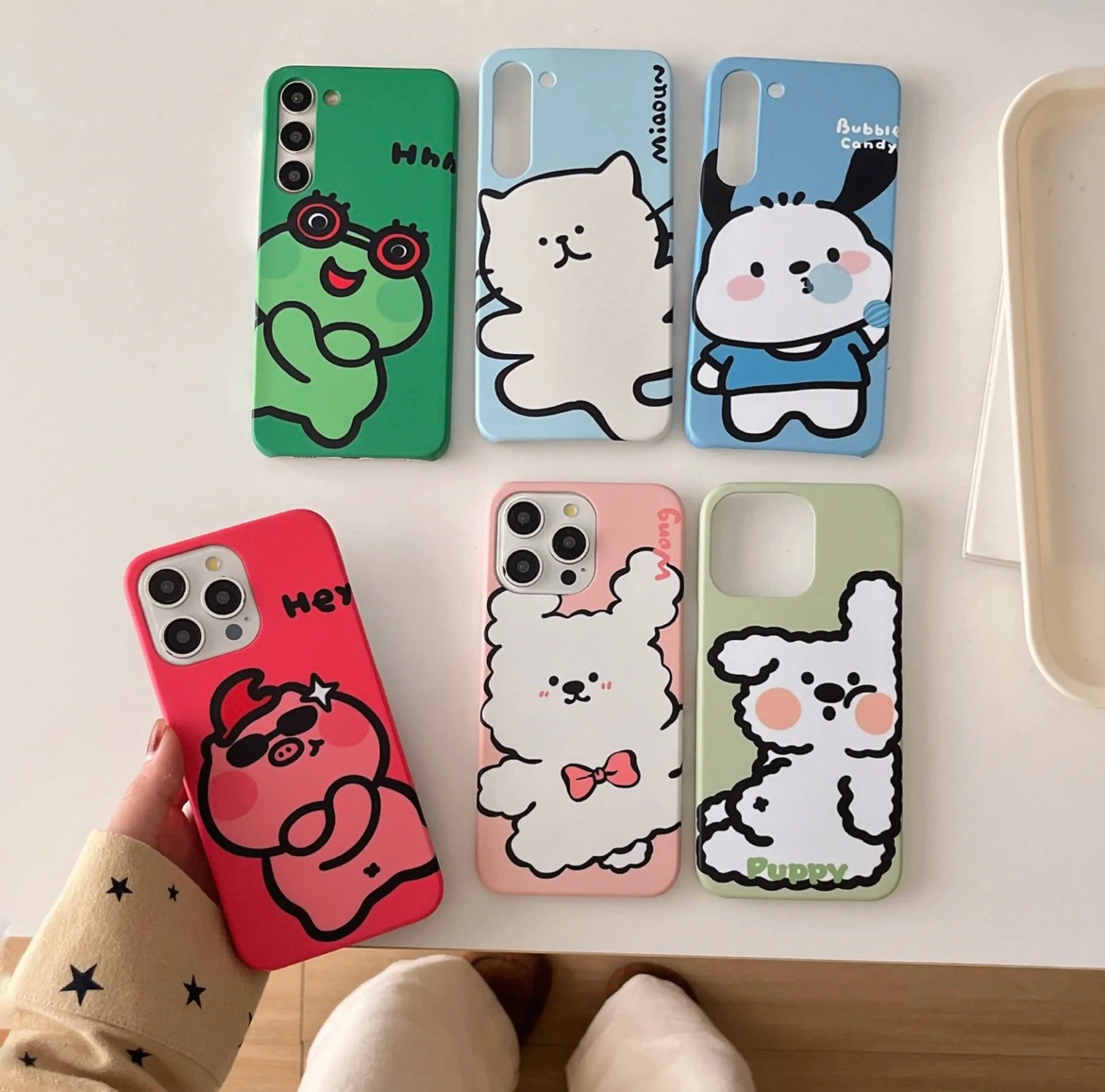 "Cute Cartoon Family Slim Case for iPhone And Samsung"